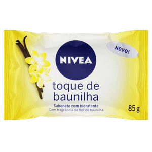 Sabonete Barra Hidratante Toque de Baunilha Nivea Flow Pack 85g