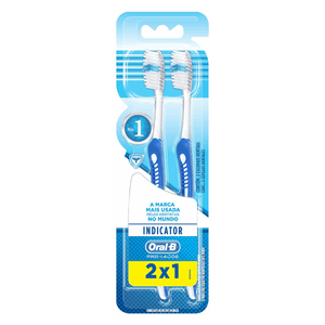 Escova Dental Macia 20% Oral-B Pro-Saúde Indicator 2 Unidades