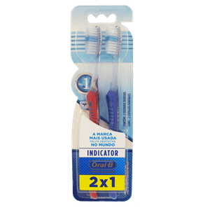 Escova Dental Macia 40% Oral-B Pro-Saúde Indicator 2 Unidades