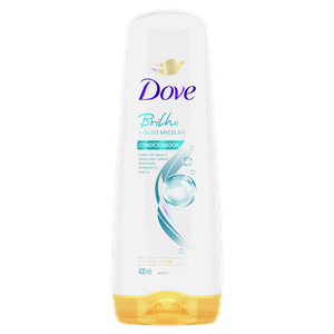 Condicionador Dove Brilho + Óleo Micelar Frasco 400ml