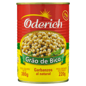 Grão-de-Bico em Conserva ao Natural Oderich Lata 220g