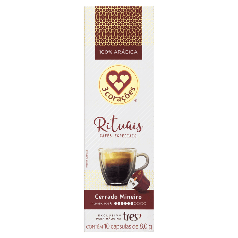 Cafe-em-Capsula-Torrado-e-Moido-Cerrado-Mineiro-3-Coracoes-Rituais-Caixa-80g-10-Unidades