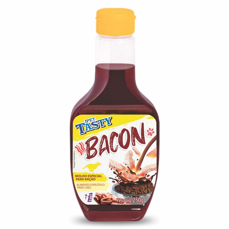 Molho-Ipet-Para-Racao-Caes-Bacon-Frasco-250g