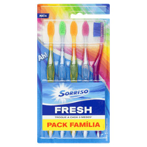 Escova Dental Macia Sorriso Fresh 5 Unidades