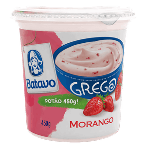 Iogurte Grego Morango Batavo Pote 450g