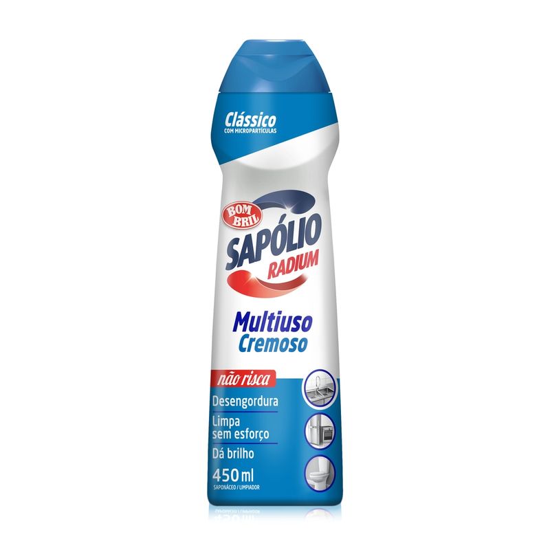 Saponaceo-Cremoso-Multiuso-Classico-Sapolio-Radium-Squeeze-450ml