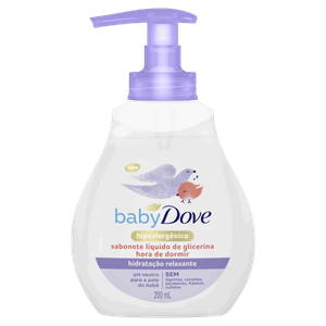 Sabonete Líquido de Glicerina Hidratação Relaxante Dove Baby Hora de Dormir Frasco 200ml