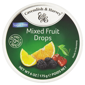 Bala Frutas Zero Açúcar Cavendish & Harvey Lata 175g