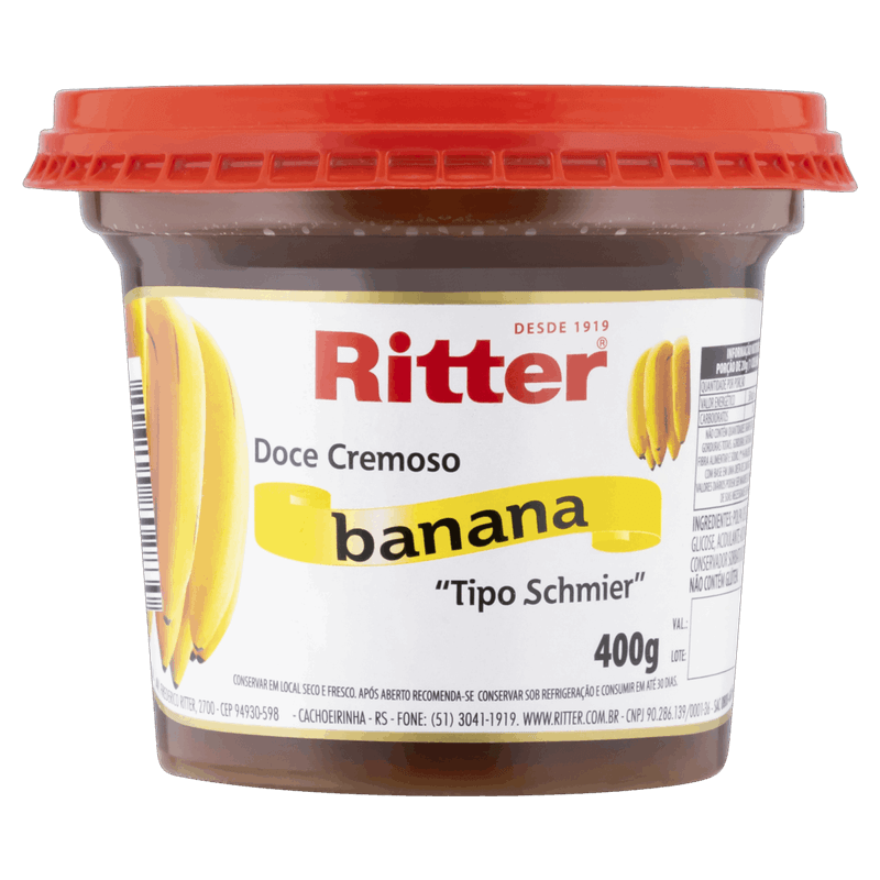 Doce-Cremoso-Schmier-Banana-Ritter-Pote-400g