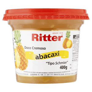 Doce Cremoso Schmier Abacaxi Ritter Pote 400g