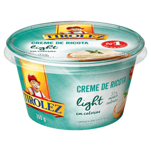 Creme de Queijo Ricota Light Tirolez Pote 200g