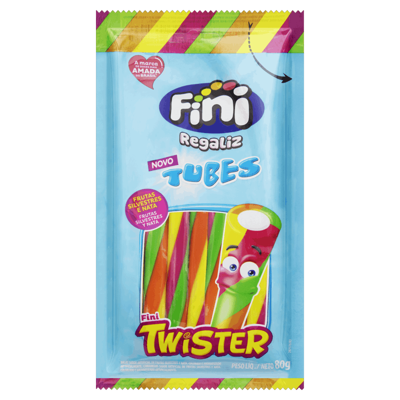 Bala-Regaliz-Frutas-Silvestres-e-Nata-Fini-Tubes-Twister-Pacote-80g