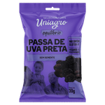 Uva-Passa-Preta-sem-Semente-Uniagro-Pacote-30g