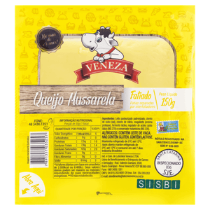 Queijo Mussarela Fatiado Veneza 150g