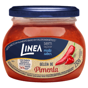 Geleia Pimenta Zero Açúcar Linea Vidro 230g