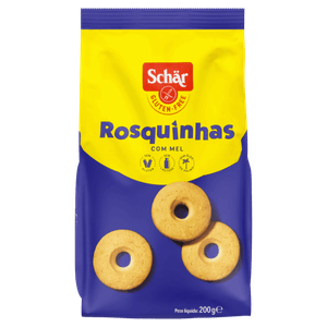 Biscoito Rosquinha Mel sem Glúten Zero Lactose Schär Pacote 200g