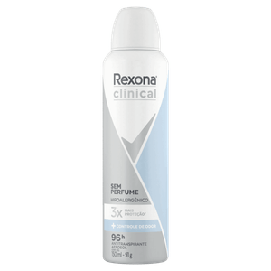 Antitranspirante Aerossol sem Perfume Rexona Clinical 150ml