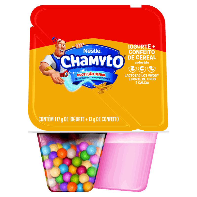 Iogurte-Parcialmente-Desnatado-Morango-com-Cereais-Coloridos-Chamyto-Pote-130g
