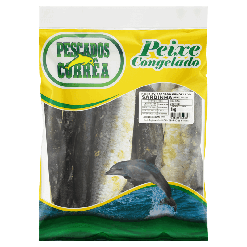 Sardinha-Eviscerada-Congelada-Sardinella-Brasiliensis-Pescados-Correa-Pacote-1kg