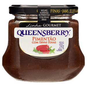 Molho Agridoce Pimentão com Ervas Finas Queensberry Gourmet Vidro 290g