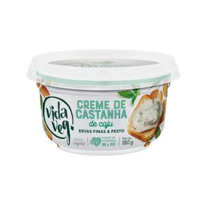 Creme de Castanha-de-Caju Ervas Finas & Pesto Vida Veg Pote 180g