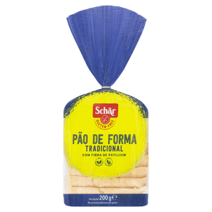 Pão de Forma Tradicional sem Glúten Schär Pacote 200g