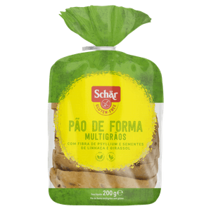 Pão de Forma Multigrãos sem Glúten Schär Pacote 200g