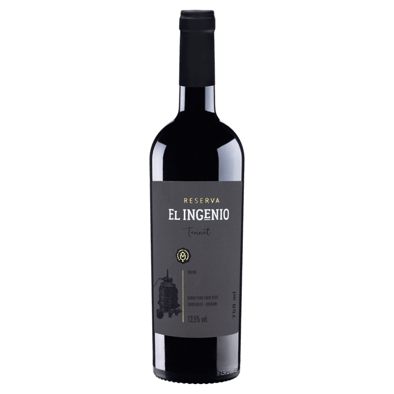 Vinho-Uruguaio-Tinto-Seco-Reserva-El-Ingenio-Tannat-Canelones-Garrafa-750ml