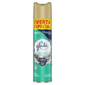 Odorizador de Ambiente Aerosol Frescor de Águas Florais Glade Frasco 360ml