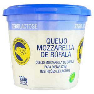 Queijo Mussarela de Búfala Zero Lactose Búfalo Dourado 150g