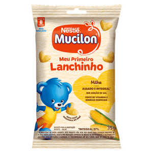 Biscoito Milho Mucilon Meu Primeiro Lanchinho Pacote 35g