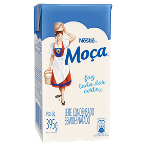 Leite Condensado Semidesnatado Moça Caixa 395g