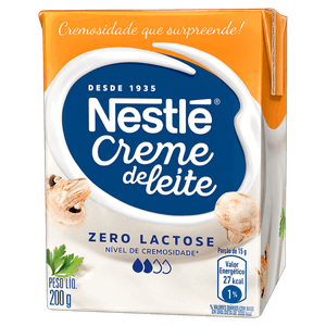 Creme de Leite UHT Leve Homogeneizado Zero Lactose Nestlé Caixa 200g