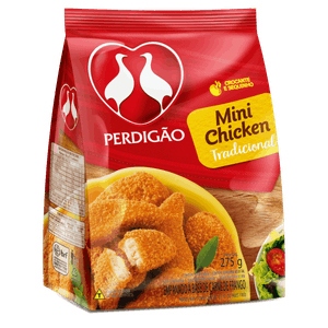 Empanado de Frango Tradicional Perdigão Mini Chicken Pacote 275g