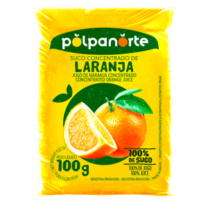 Polpa de Fruta Laranja Polpanorte Pacote 100g