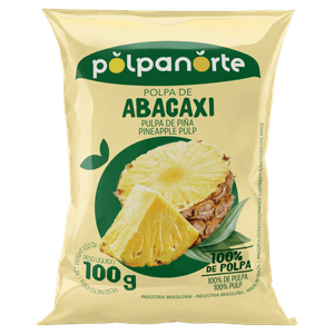 Polpa de Fruta Abacaxi Polpanorte Pacote 100g