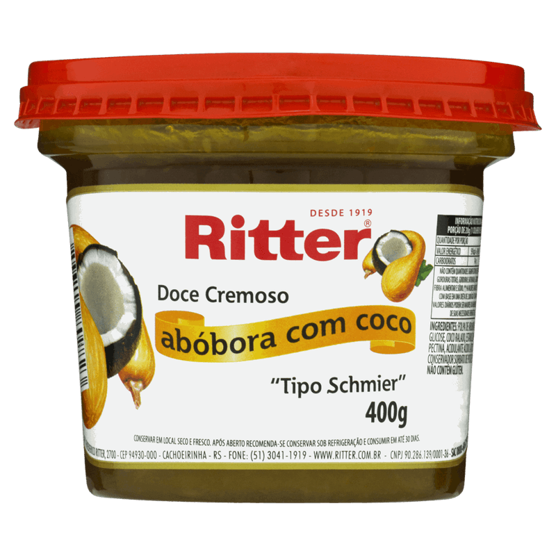 Doce-Cremoso-Schmier-Abobora-com-Coco-Ritter-Pote-400g