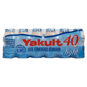 Pack Leite Fermentado Desnatado Light Yakult 40 Frasco 480g 6 Unidades