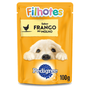 Alimento para Cães Filhotes Frango ao Molho Pedigree Sachê 100g