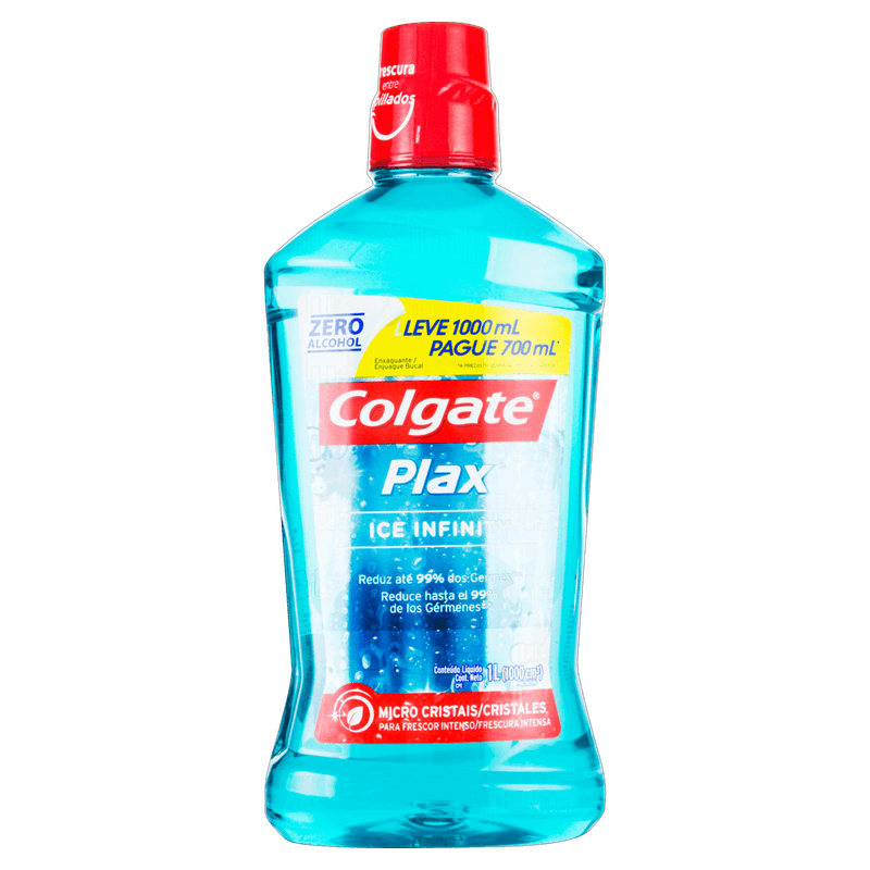 Enxaguante-Bucal-Zero-Alcool-Ice-Infinity-Colgate-Plax-Frasco-Leve-1000ml-Pague-700ml