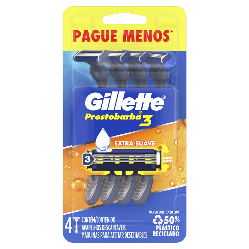 Aparelho-Descartavel-para-Barbear-Gillette-Prestobarba3-Leve-4-Pague-3-Unidades