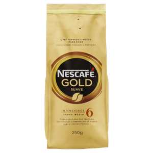 Café Torrado e Moído Suave Nescafé Gold Pacote 250g