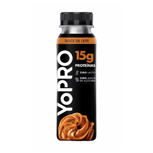 Iogurte Doce de Leite Zero Lactose Yopro Frasco 250g