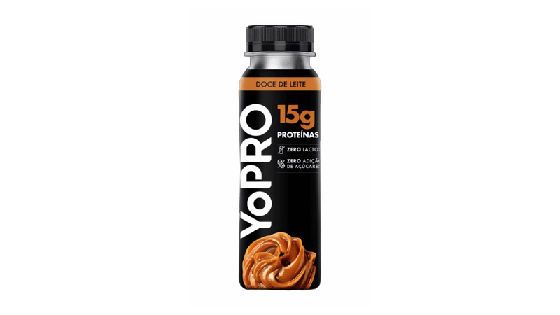 Iogurte Doce de Leite Zero Lactose Yopro Frasco 250g - giassi