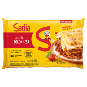 Lasanha Bolonhesa Sadia Pacote 600g