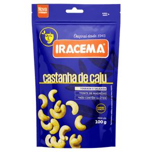 Castanha-de-Caju Torrada e Salgada Iracema Pouch 100g