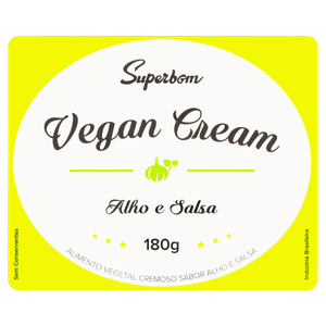 Vegan Cream Alho e Salsa Superbom Bandeja 180g