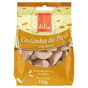 Castanha-do-Pará sem Casca Feliz Pacote 120g