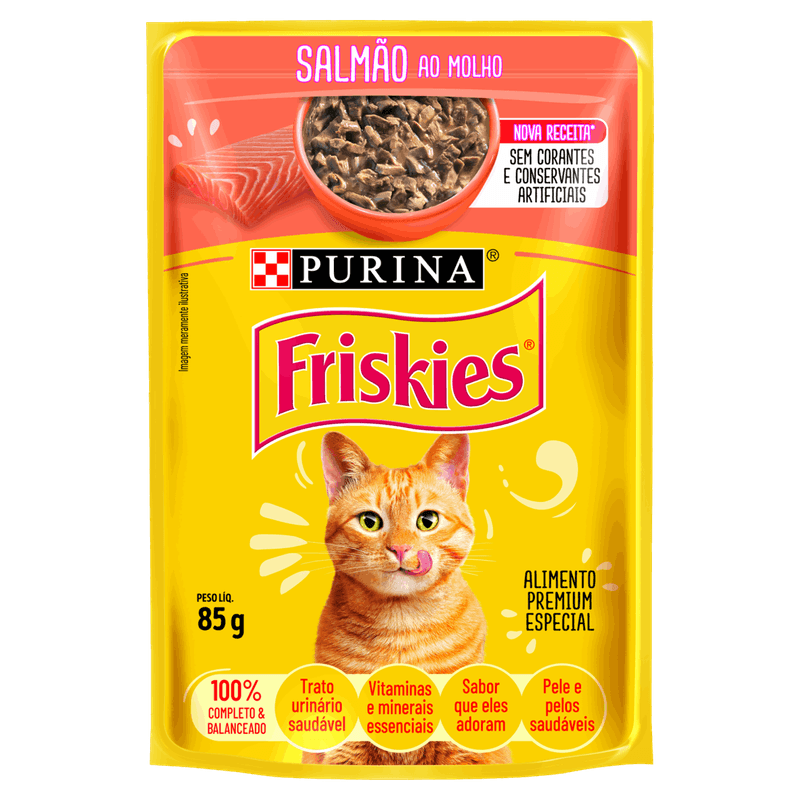 Alimento-para-Gatos-Salmao-ao-Molho-Purina-Friskies-Sache-85g