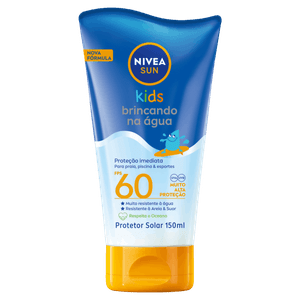 Protetor Solar FPS 60 Nivea Sun Kids Bisnaga 150ml